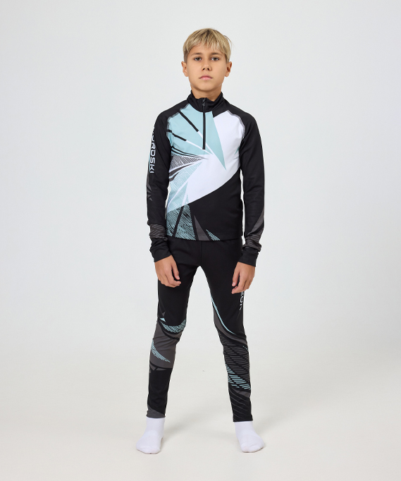 Гоночный костюм Nordski Jr. Heat Black/Ice Mint