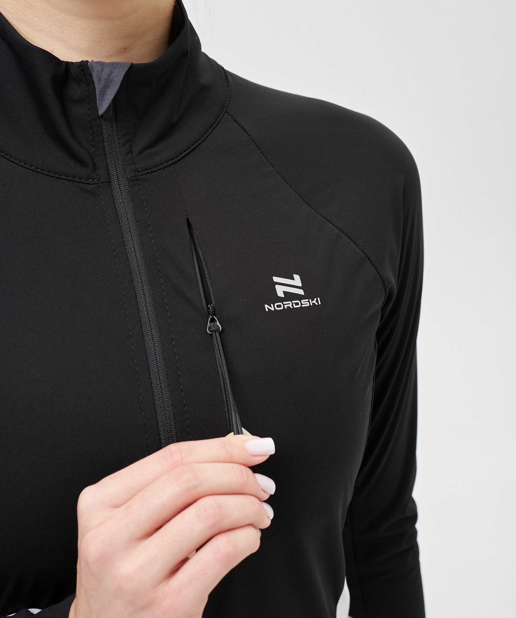 Тренировочная куртка Nordski Race Black/White W