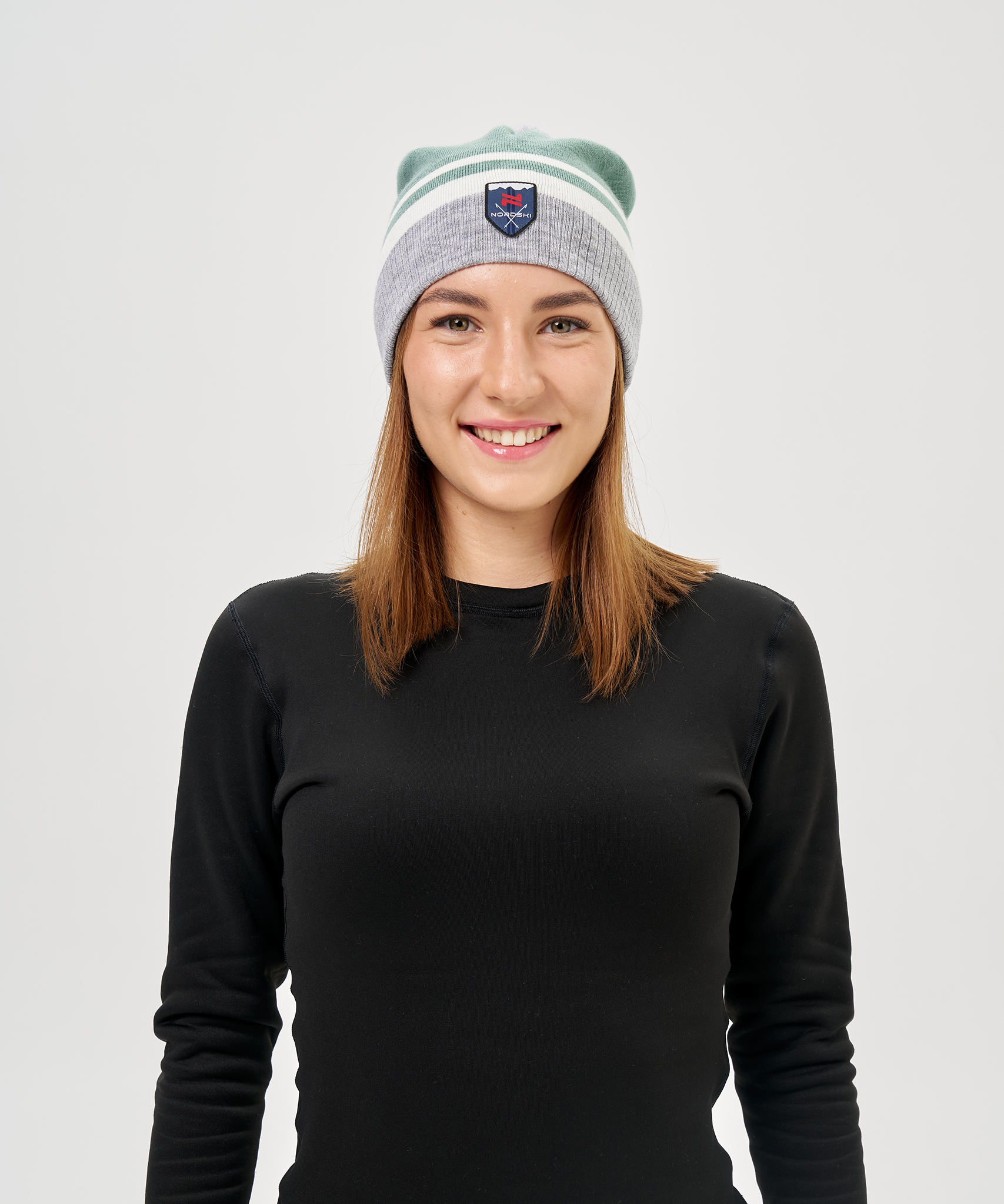 Шапка Nordski Move Ice Mint/Grey